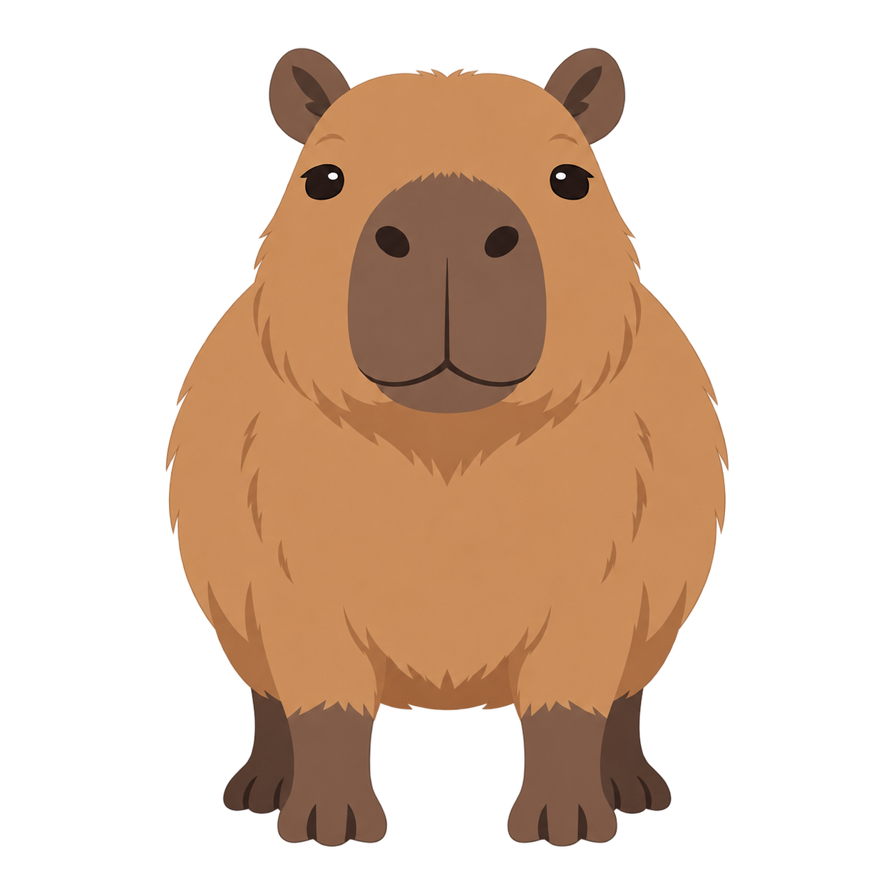 A capybara resting at the riverbank
